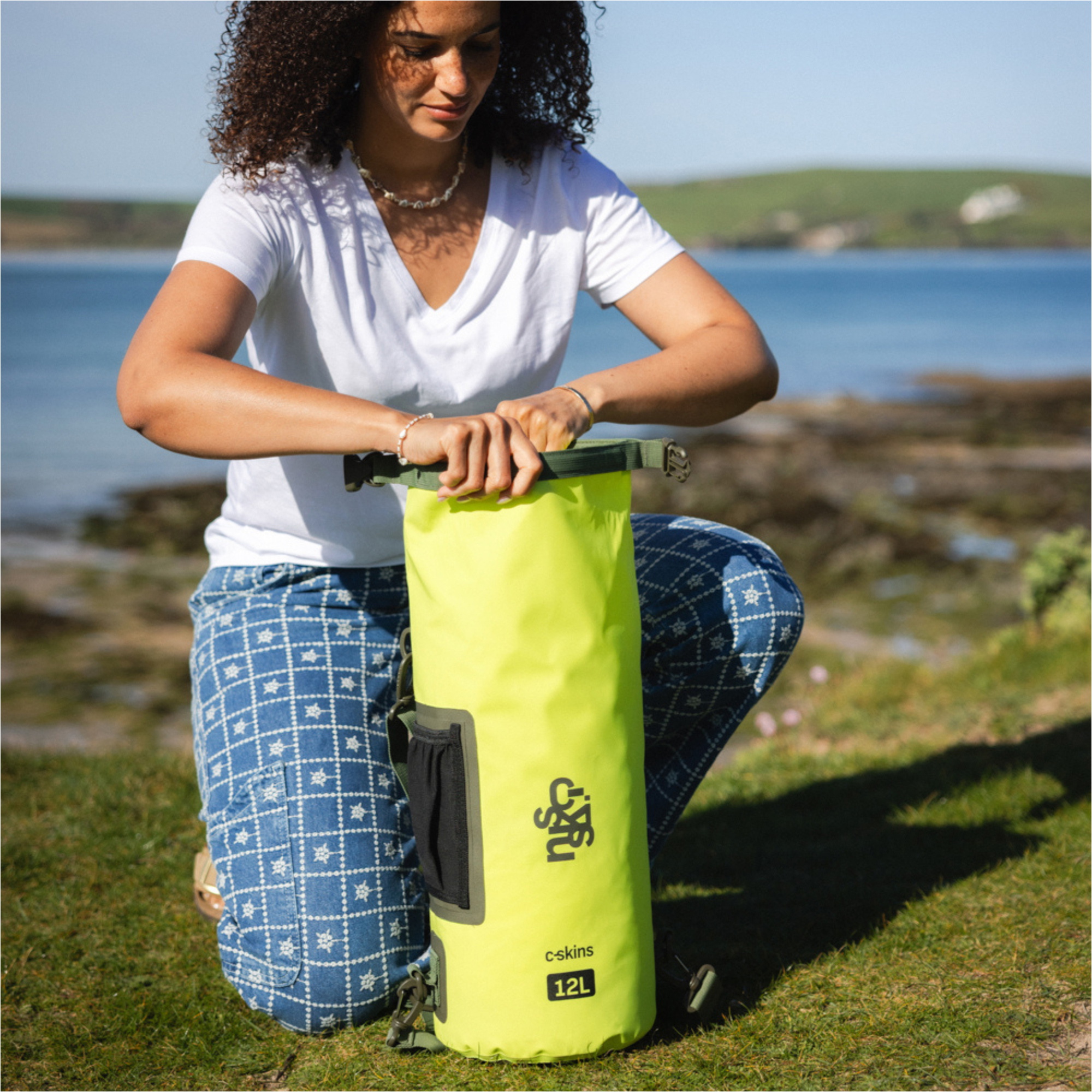 2026 C-Skins Session 12L Dry Bag C-DBSE12 - Flash Green